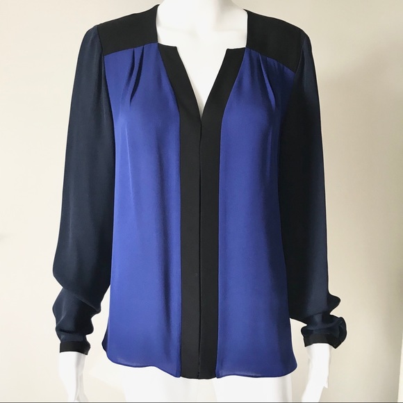 Elie Tahari Tops - Elie Tahari Color Block 100% Silk Tunic M NWOT